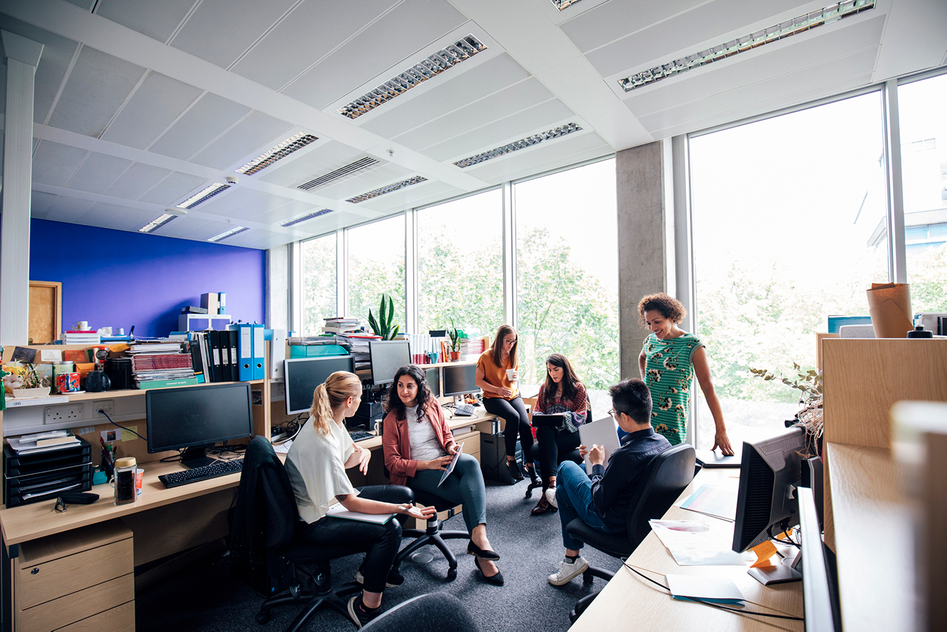 Espace de travail qui facilite les échanges et maximise la collaboration 
