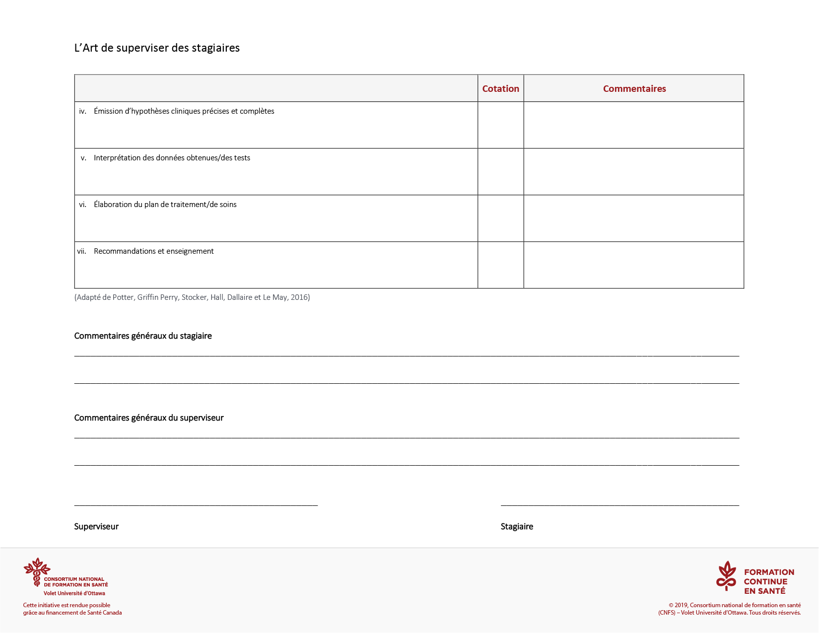 Outil : Grille d’évaluation de la documentation [clinique]-3