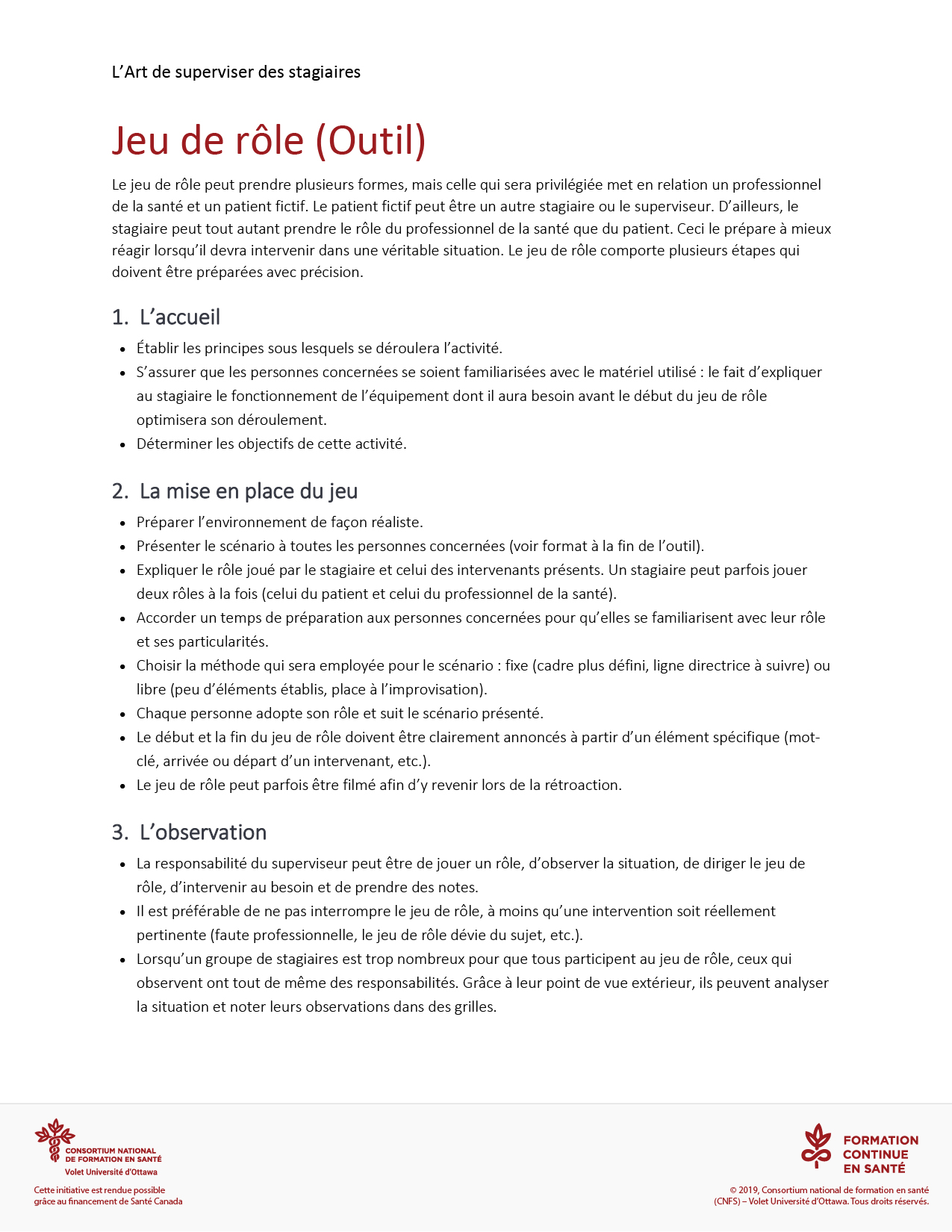 Jeu de rôle 1