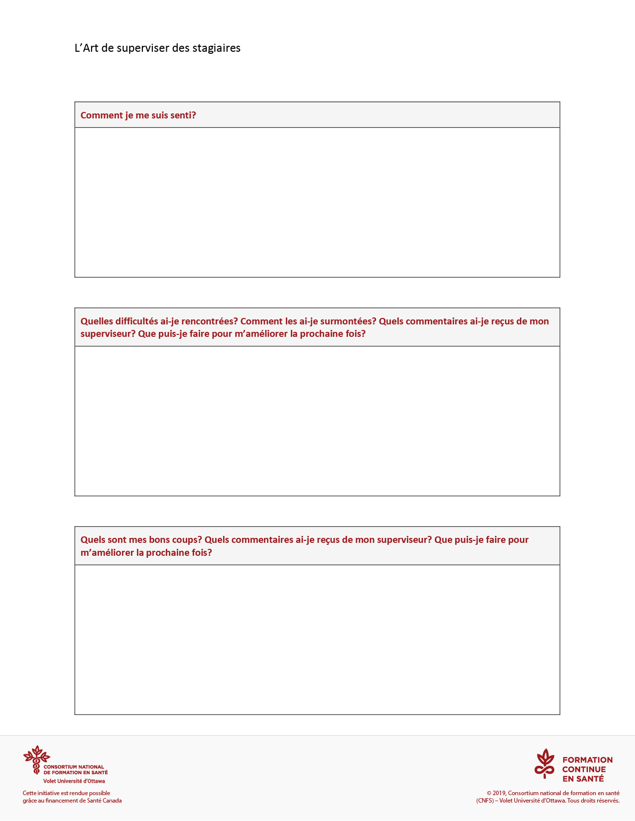 journal de bord Outil