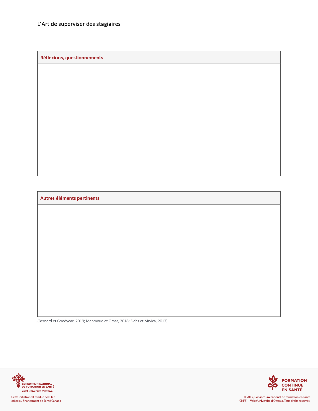 journal de bord Outil