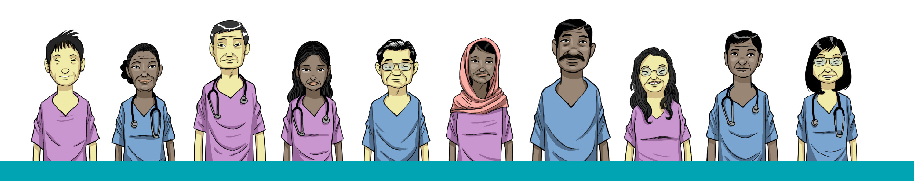 Des stagiaires de diverses provenances et de cultures différentes 