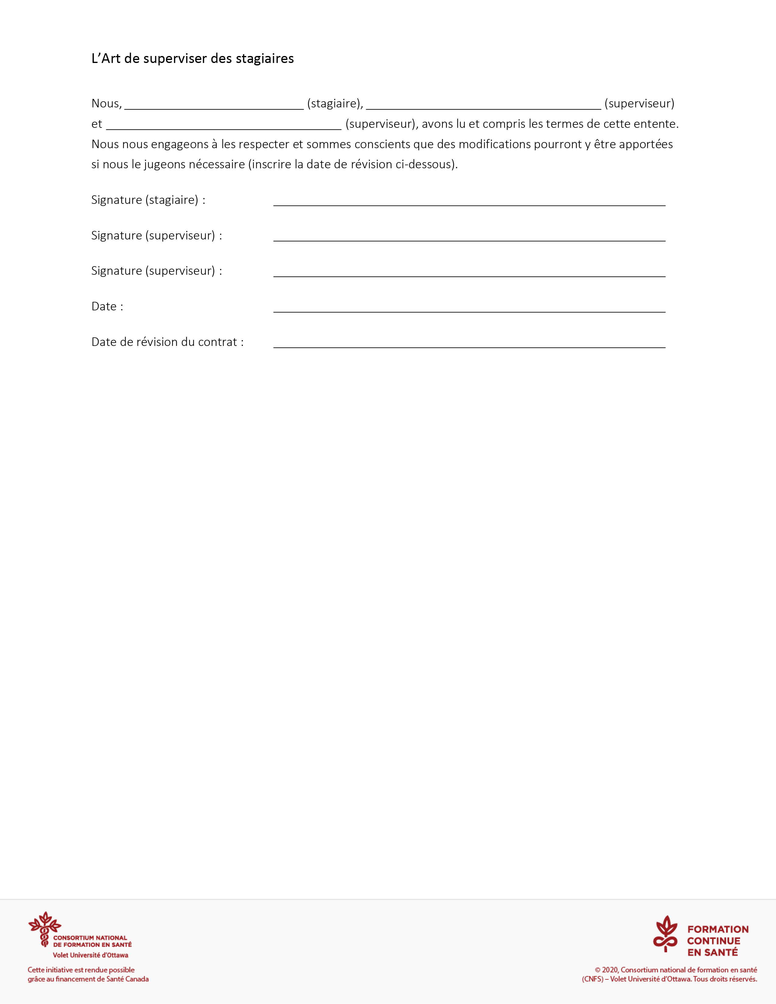 Outil : Contrat d’apprentissage