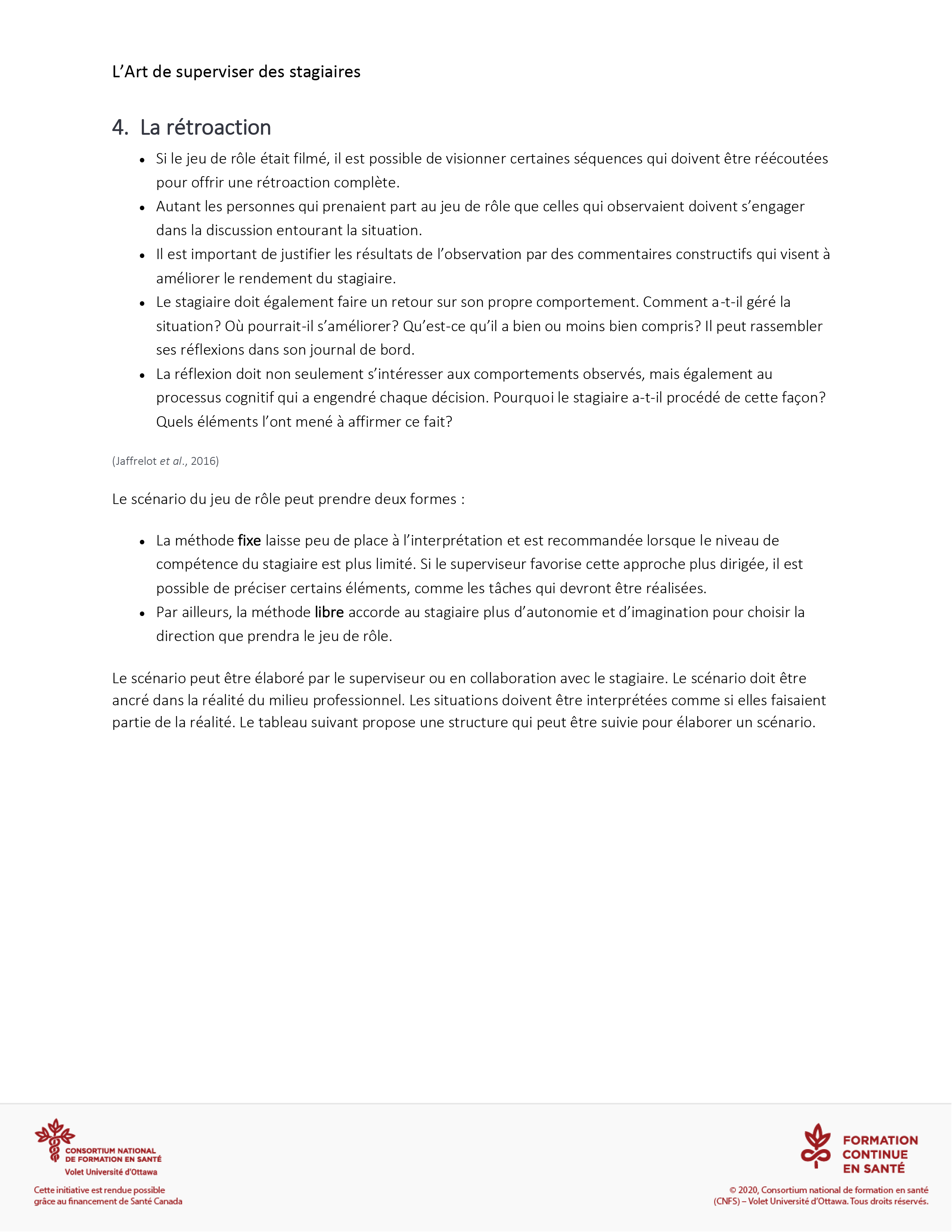 Outil : Jeu de rôle