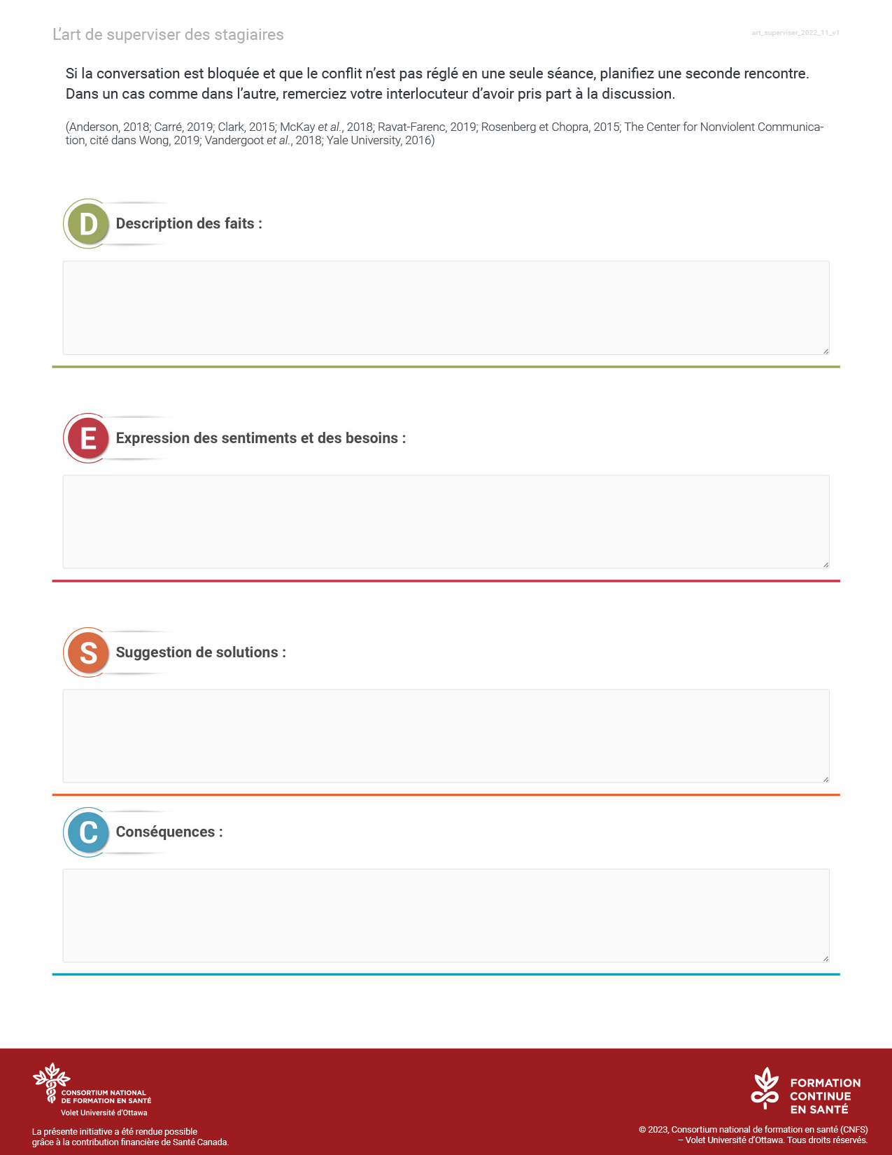 Méthode DESC Outils