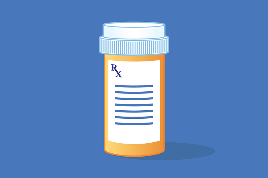 Un flacon de médicament